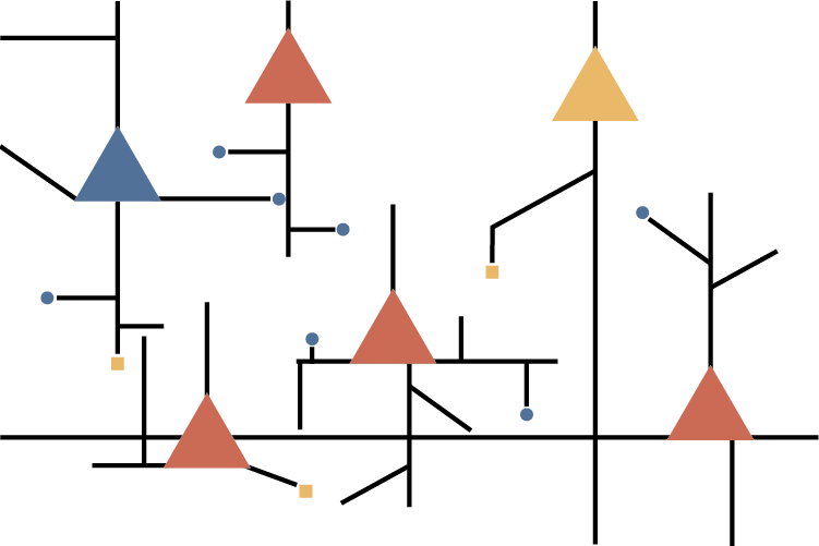Ilustración estilo Bauhaus para el formato Illustrations