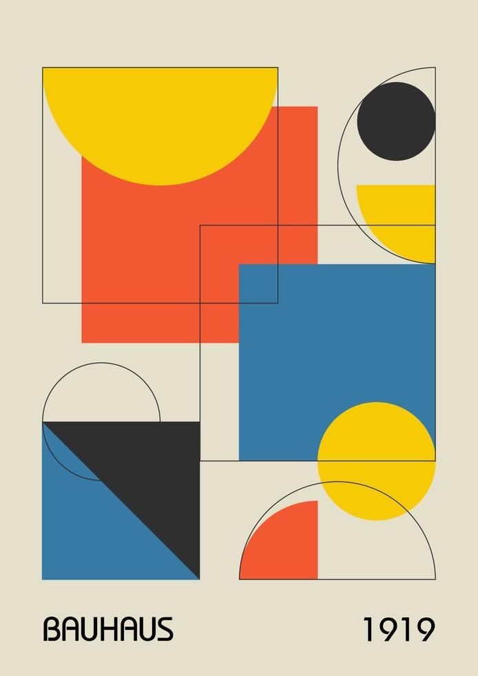 Cartel de estética Bauhaus
