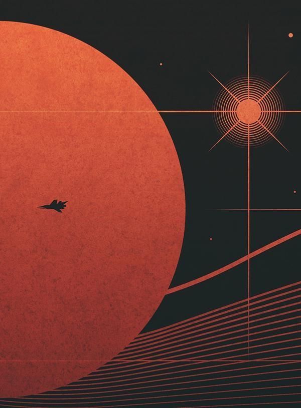 Ilustración contemplativa del espacio exterior