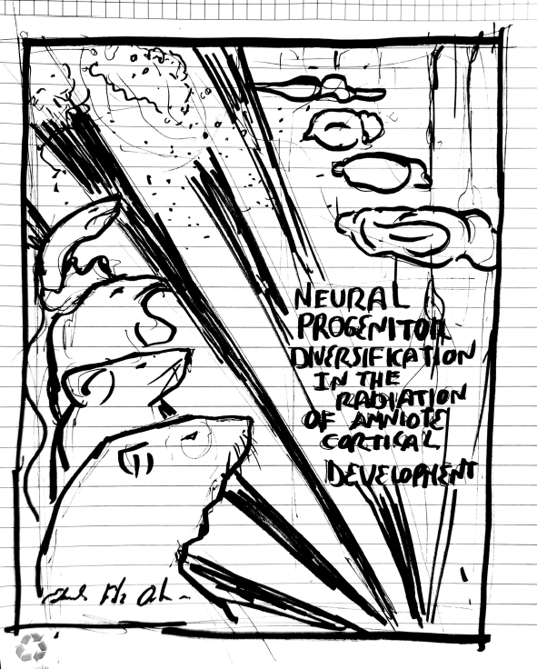 Boceto de composición para la portada